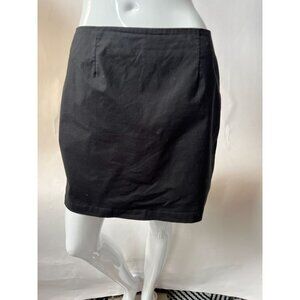 Gap Womens Stretch Black Mini Skirt Size 6 Cotton Blend Sleek & Comfortable Desi